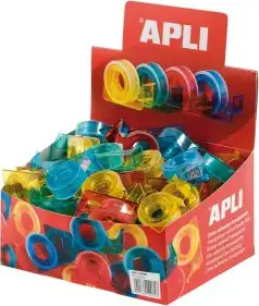 Traka ljepljiva/selotejp Apli 15/10 m na stalku 12082