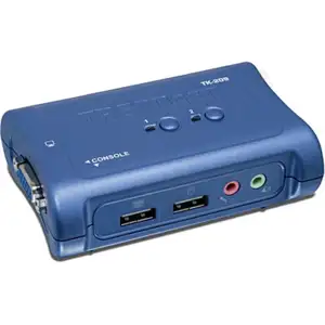 Trendnet TK-209K, 2-Port USB KVM Switch Kit w Audio, High quality 2048x1536 resolution, All required cabling included