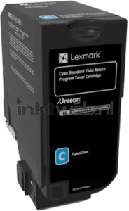 Toner Lexmark 74C2SC0 cyan 7k