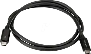20Gbps Thunderbolt 3 Cable - 6.6ft/2m - Black - 4K 60Hz - Certified TB3 USB-C to USB-C Charger Cord w/ 100W Power Delivery (TBLT3MM2M) - Thunderbolt cable - 2 m