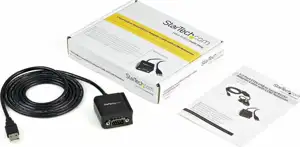 USB to Serial Adapter - 1 port - USB Powered - FTDI USB UART Chip - DB9 (9-pin) - USB to RS232 Adapter (ICUSB2321F) - serial adapter - USB - RS-232