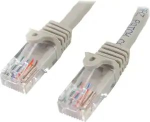 StarTech.com 3m Gray Cat5e / Cat 5 Snagless Patch Cable - patch cable - 3 m - gray