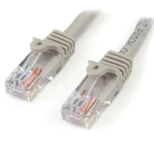 StarTech.com 0.5m Gray Cat5e / Cat 5 Snagless Ethernet Patch Cable 0.5 m - patch cable - 50 cm - gray