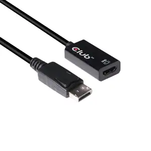 Adapter DisplayPort 1.4 to HDMI 2.0b Club 3D CAC-1080, M/F, 4K@60Hz, HDR, Active