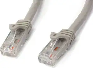 StarTech.com 10m CAT6 Ethernet Cable - Grey Snagless Gigabit CAT 6 Wire - 100W PoE RJ45 UTP 650MHz Category 6 Network Patch Cord UL/TIA (N6PATC10MGR) - patch cable - 10 m - gray