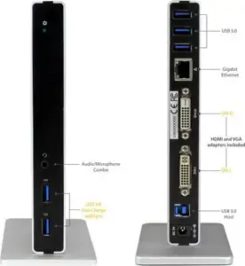StarTech.com Dual 4K Docking Station - USB C and A (3.0) - Dual Monitor DisplayPort + HDMI Dock for Mac & Windows Laptops (DK30A2DH) - docking station - 2 x HDMI
