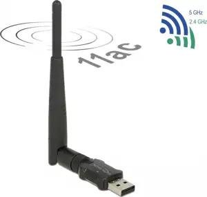 Delock USB 2.0 Dual Band WLAN ac/a/b/g/n Stick - network adapter - USB 2.0