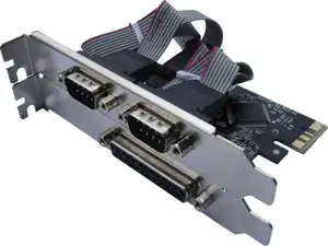 Asonic PCIE 2x ser. (RS232), 1x paralel port, + LP
