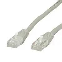 Kabel mrežni UTP, Cat. 6, 0,5m, CCA, 24AWG, Savitljivi, Sivi