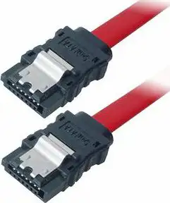 Transmedia C178-W, Unutarnji SATA Kabel, SATA 150 jack to SATA 150 jack, Serial ATA 150 flat Kabel with metal locking, 1,0 m