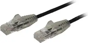 StarTech.com 3m CAT6 Cable - Black Slim CAT6 Patch Cord - Snagless - LSZH - patch cable - 3 m - black