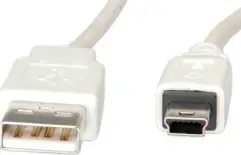 USB kabel 1,8m, Roline, AM - 5-pin, 1.8m, bež
