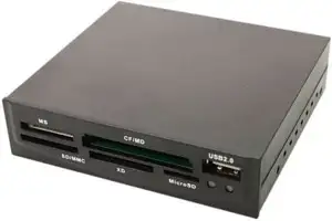LogiLink Cardreader 3,5“ USB 2.0 All-in-1+USB - card reader - USB 2.0