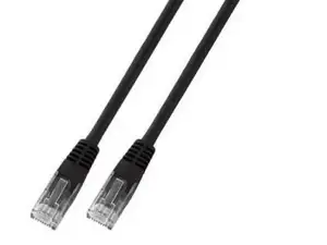 U/UTP prespojni kabel Cat.5e PVC CCA AWG24, crni, 0,5 m