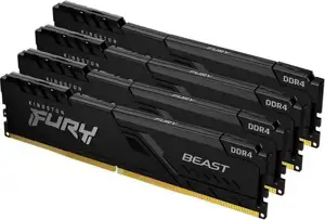 Kingston FURY Beast - DDR4 - kit - 32 GB: 4 x 8 GB - DIMM 288-pin - 3200 MHz / PC4-25600, KF432C16BBK4/32