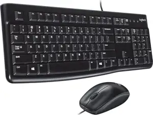 Tipkovnica + miš Logitech MK120 Desktop, crna, USB