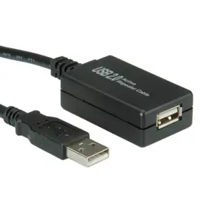 USB kabel 12m aktivni, AM - AF, Roline, crni