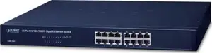 PLANET 16-Port 10/100/1000Mbps Gigabit Ethernet Switch, GSW-1601