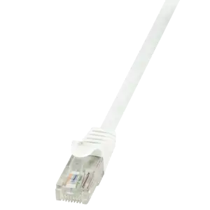 U/UTP prespojni kabel Cat.6 PVC CCA AWG24, bijeli, 0,25 m