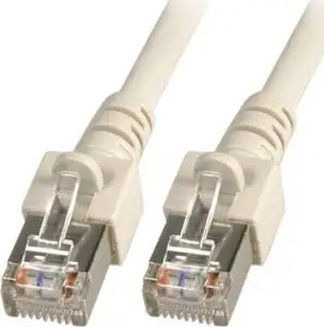 SF/UTP prespojni kabel Cat.5e PVC CCA AWG26, sivi, 0,25 m