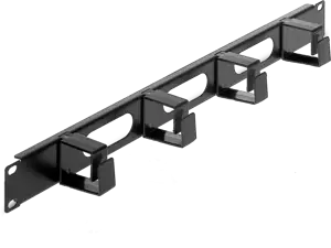 Tecnosteel razdjelnik kablova 1U, Black (F9030N)
