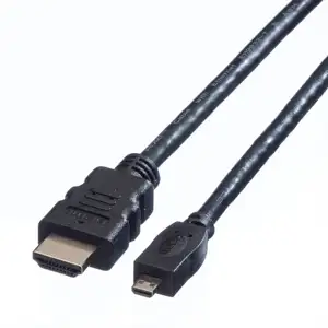 Roline VALUE HDMI, Type A M - Type D M, 2.0m, 11.99.5581
