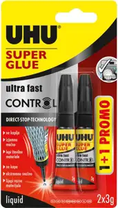 Ljepilo trenutačno 3g Super glue(cianoakrilat) UHU 40755 blister