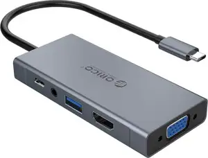 Docking station USB-C, 5 in 1, USB 3.0, HDMI, VGA, audio, PD 60W, ORICO MC-U501P