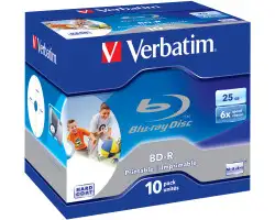 Blu-Ray Verbatim BD-R SL 6× 25GB PRINTABLE Hard Coat 10 kom. JC (Single Layer) 