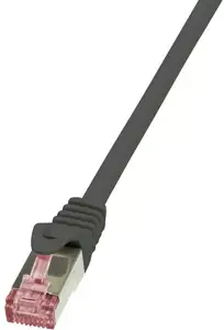LogiLink PrimeLine - patch cable - 50 cm - black