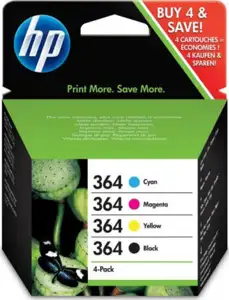 HP 364 - 4-pack - black, yellow, cyan, magenta - original - ink cartridge