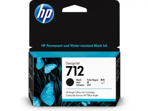 HP 712 - black - original - DesignJet - ink cartridge