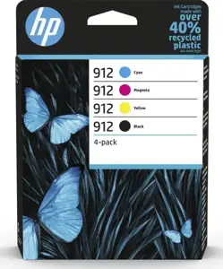 HP 912 Combo Pack - 4-pack - black, yellow, cyan, magenta - original - ink cartridge