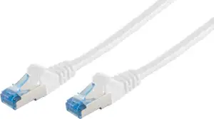 Patchkabel CAT6a RJ45 S/FTP 0,5m White