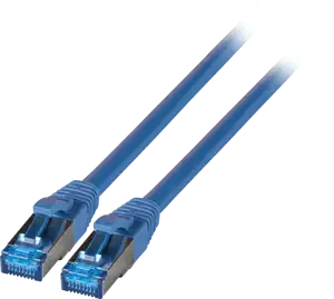 Patchkabel CAT6a RJ45 S/FTP 1m Blue