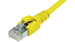 Patchkabel CAT6a RJ45 S/FTP 1m yellow