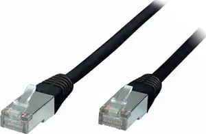 Patchkabel CAT5e RJ45 F/UTP 1m Black
