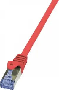 LogiLink PrimeLine - patch cable - 0.25 m - red