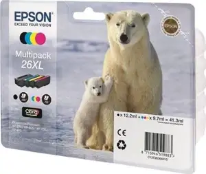 Epson 26XL Multipack - 4-pack - XL - black, yellow, cyan, magenta - original - ink cartridge