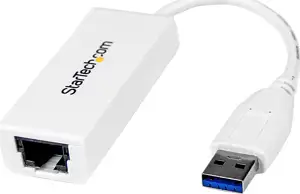 StarTech.com USB 3.0 to Gigabit Ethernet Network Adapter - 10/100/1000 NIC - USB to RJ45 LAN Adapter for PC Laptop or MacBook (USB31000SW) - network adapter