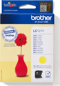 Brother LC121Y - yellow - original - ink cartridge