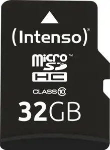 32GB Intenso MicroSDHC 20MB/s +Adapter