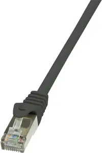 LogiLink patch cable - 1 m - black