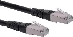 Roline S/FTP (PiMF) Cat.6 mrežni kabel oklopljeni, 2.0m, crni