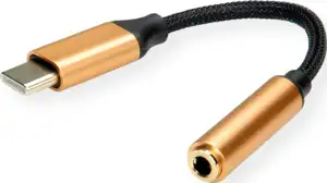 Roline GOLD adapter USB-C - 3.5mm audio, M/F, 0.13m