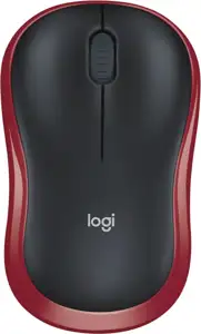 Miš Logitech Wireless M185, optički, bežični, 1000dpi, crveni