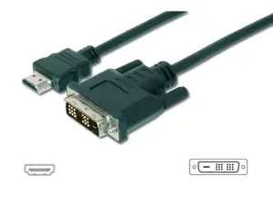 DIGITUS HDMI adapter cable - HDMI Type-A male/DVI-D (18+1) male - 3 m