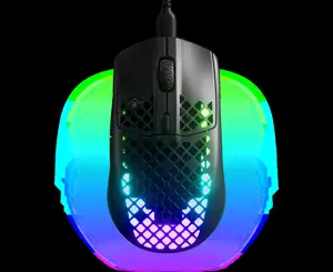 Miš STEELSERIES Aerox 3 2022 Edition, optički, RGB, 8500 CPI, mat crni, USB