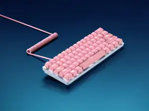 Keyboard PBT Keycap + Coiled Cable Upgrade Set Razer, Quartz Pink
