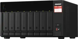 QNAP NAS server for 8 disks, 8GB ram, 2.5GbE network